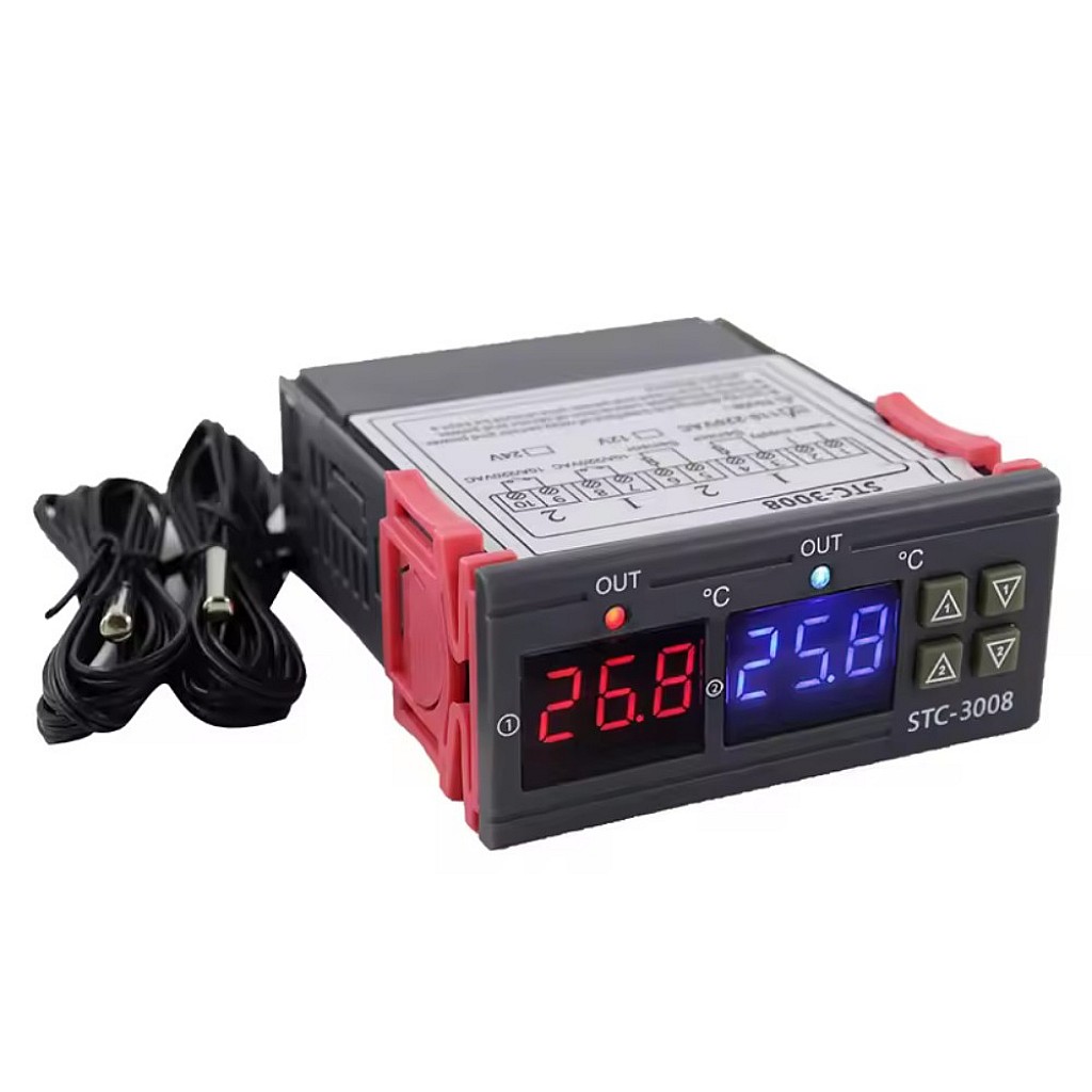 Buy STC-3008 Dual Digital Temperature Controller 12V