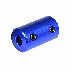 4x4mm Blue Aluminum Alloy Coupling for 3D Printers and CNC Machines