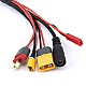 5 in 1 20cm 20AWG 4.0mm Banana Plug to XT60 XT30 DC5.5 T Plug Charger Adapter Cable