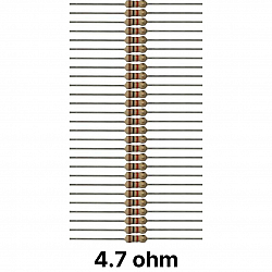 50 piece of 4.7 (4R7) ohm Resistor