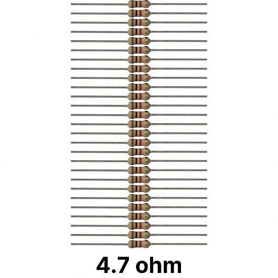 50 piece of 4.7 (4R7) ohm Resistor