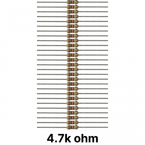 50 piece of 4.7k (4k7) ohm Resistor
