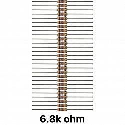 50 piece of 6.8k (6k8) ohm Resistor