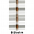50 piece of 6.8k (6k8) ohm Resistor