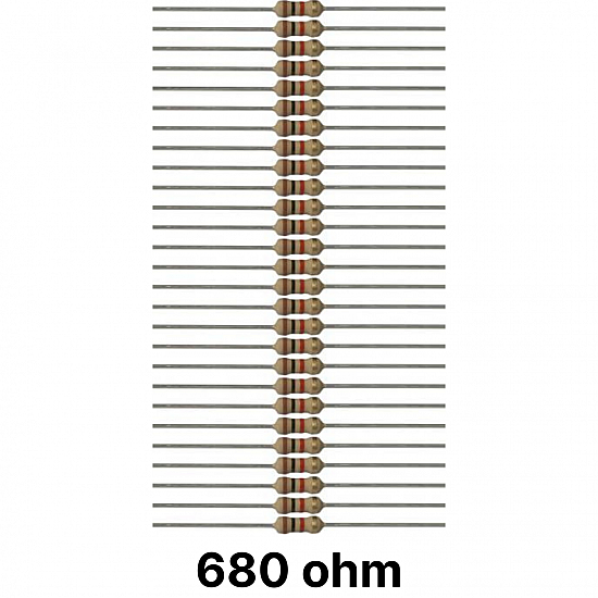 50 piece of 680 ohm Resistor 50 piece of 680 ohm Resistor