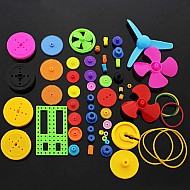 55 Types of Colorful Assorted Gear Robot Helicopter Car Parts DIY Kit