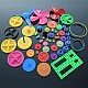 55 Types of Colorful Assorted Gear Robot Helicopter Car Parts DIY Kit 55 Types of Colorful Assorted Gear Robot Helicopter Car Parts DIY Kit