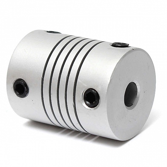 5mm X 6.35mm Aluminum Flexible Shaft Coupling