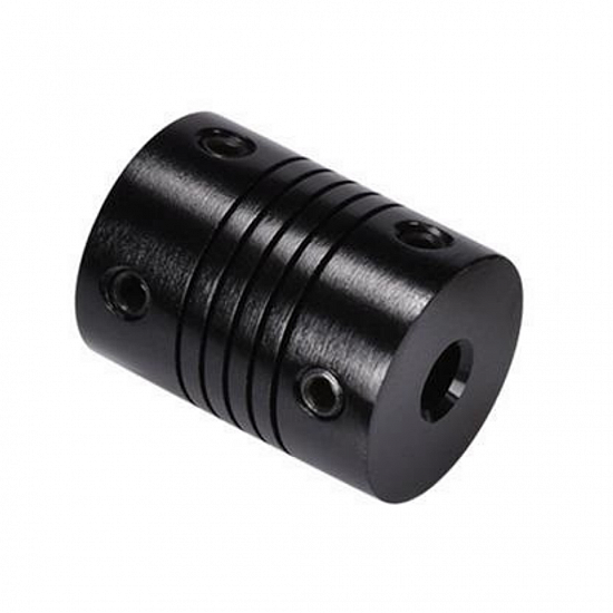 5mm X 8mm Black Aluminum Flexible Shaft Coupling