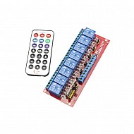 12V 8 Channel Infrared Remote Control Relay Module