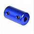 5x5mm Blue Aluminum Alloy Coupling for 3D Printers and CNC Machines