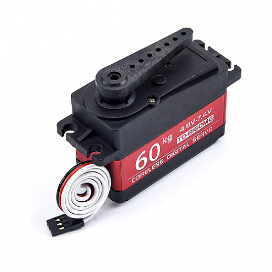 60KG 180 degree Digital Gear Metal Coreless Servo Motor