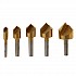  6mm, 10mm, 13mm, 16mm, 19mm Countersink Power Drill Bit Bore Set for Wood Metal - Set of 5