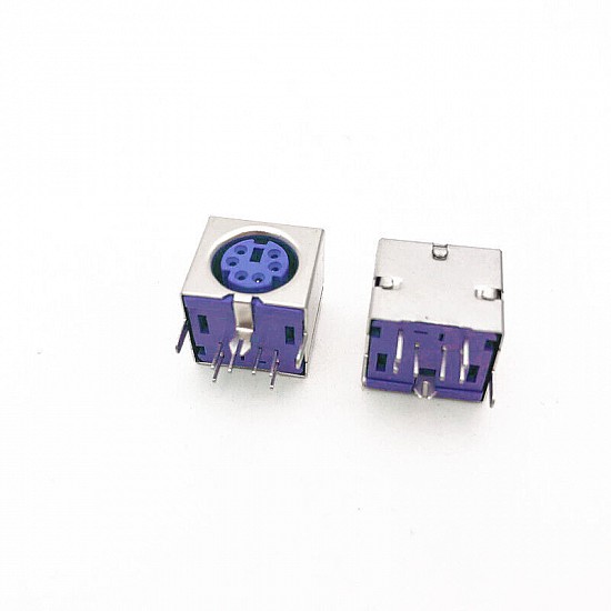 6P Purple PS-2 Socket for Keyboard/Mouse