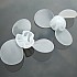 73mm Transparent Soft Fan Blade Propeller DIY