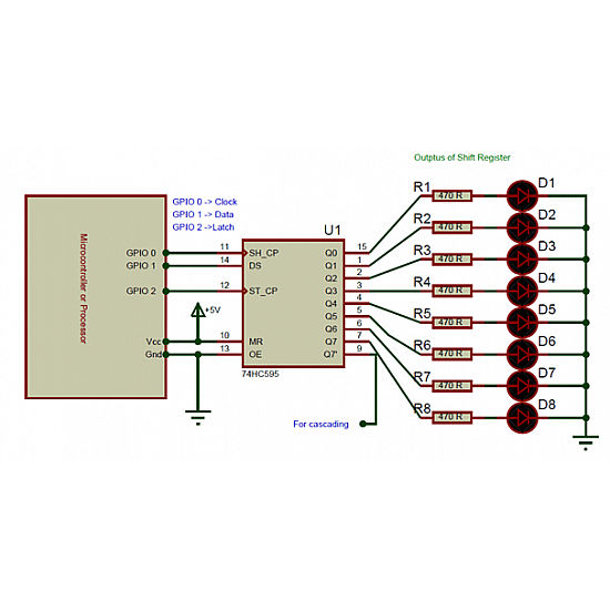 74HC595 Serial to Parallel Shifting IC - Core Electronics 74HC595 Serial to Parallel Shifting IC - ICs - Integrated Circuits & Chips - Core Electronics