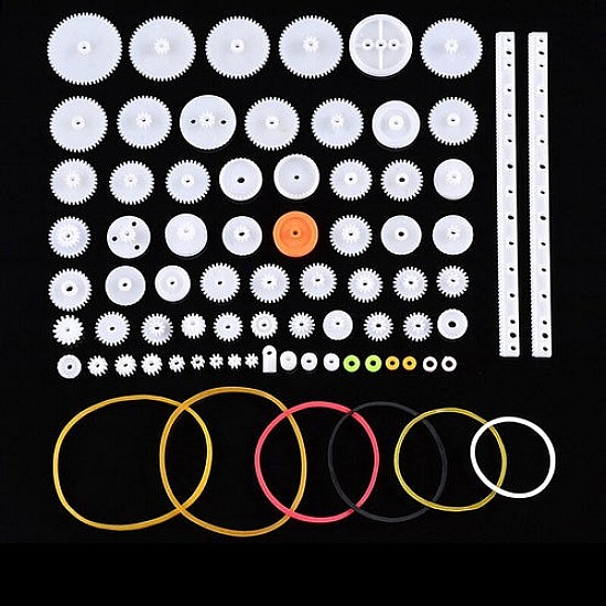 75 Types of Assorted Gears Pack