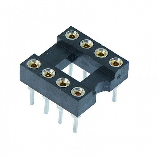 8 Pin Machine tooled IC Socket (Round IC Base)