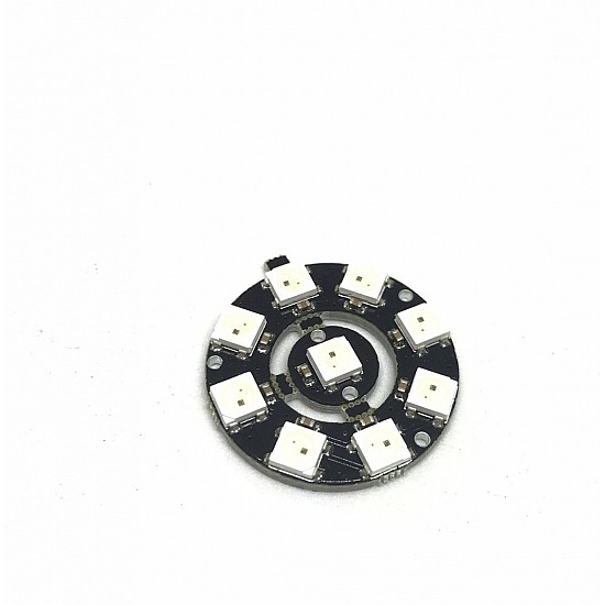 9Bit WS2812B 5050 RGB LED Built-in Full Color Driving Lights Circular Development Board