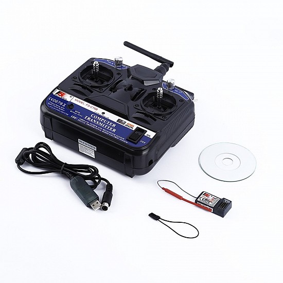 FlySky FS-CT6B 2.4G 6CH Radio Set System with RX FS-R6B receiver. - Rc Remote - Multirotor