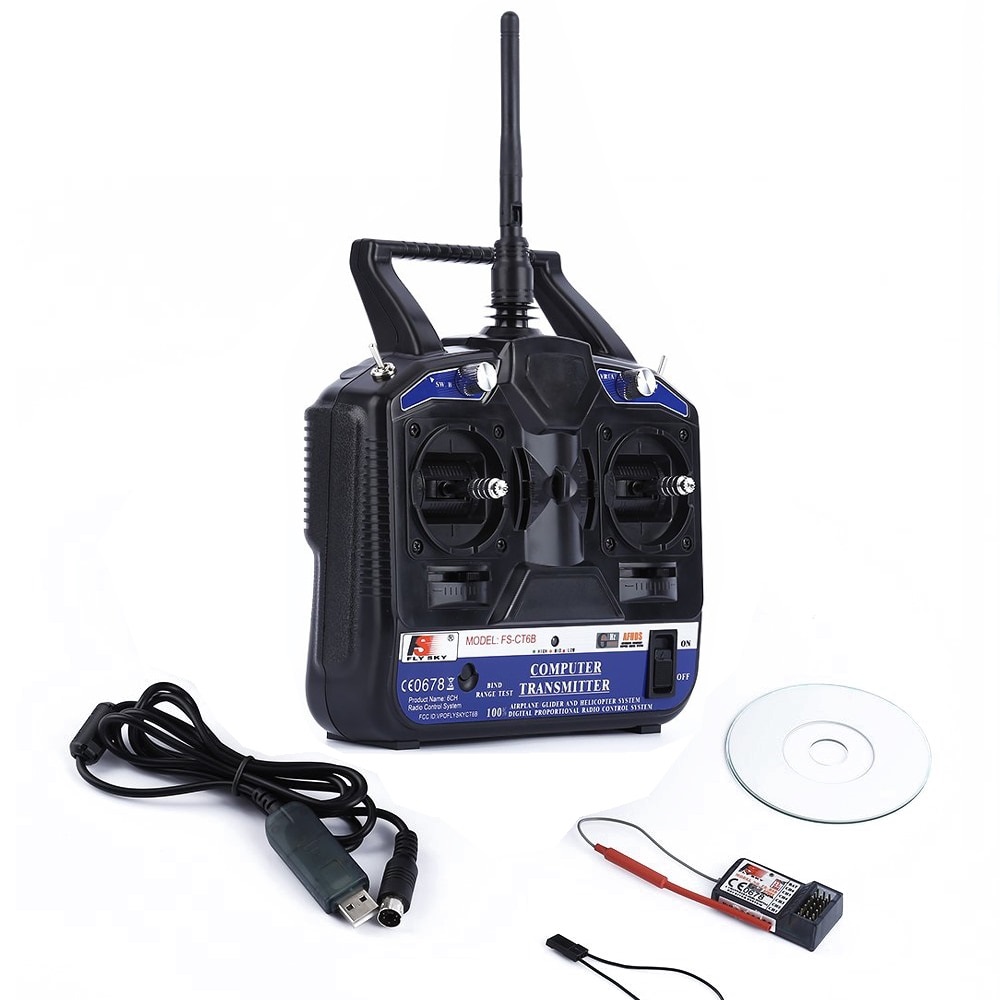FlySky FSCT6B FS 2.4G 6CH Radio Set System with FSR6B Receiver