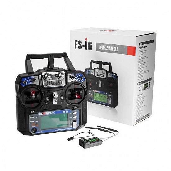 FlySky FS-i6 2.4G 6CH AFHDS Transmitter With FS-iA6B Receiver for RC FPV Drone - Rc Remote - Multirotor