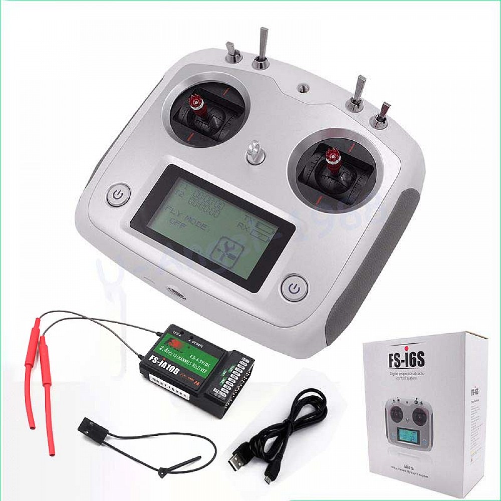 FlySky FS-GT5 2.4GHz 6CH AFHDS 2A RC Transmitter W/ FS-BS6 Receiver – Car/Boat