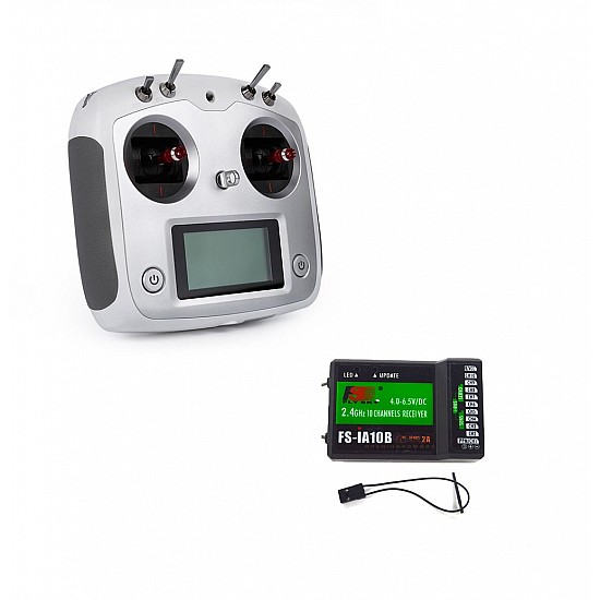 Flysky FS-i6S 2.4G 10CH AFHDS Transmitter With FS-iA10B 10CH Receiver - Rc Remote - Multirotor