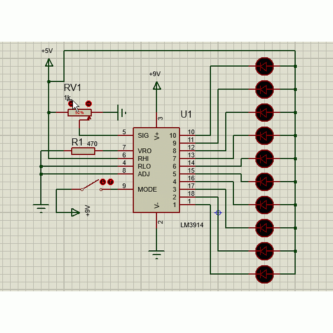 LM3914 analog voltage level DOT/BAR Display driver IC Other