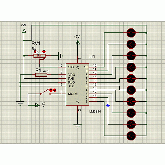 LM3914 analog voltage level DOT/BAR Display driver IC - Other -