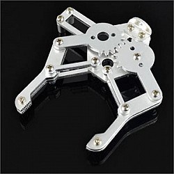 (Robotic Arm) Metallic Mechanical robotic Gripper/clamp - Flyrobo.in