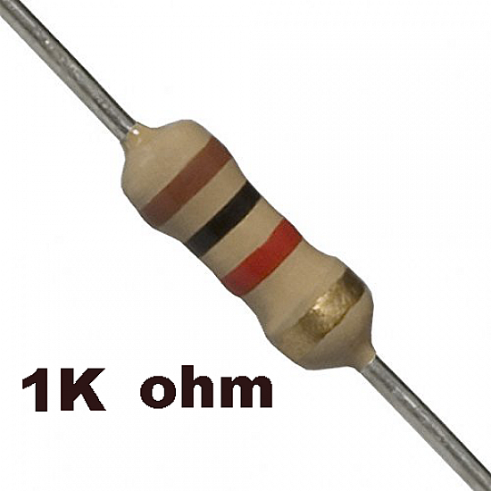 1K ohm Resistor - Resistors - Core Electronics