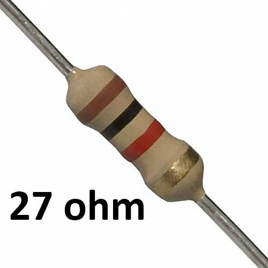 27 ohm Resistor - Resistors - Core Electronics