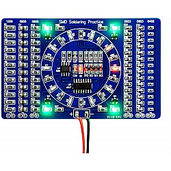 SMD rotating water lamp component welding practice board