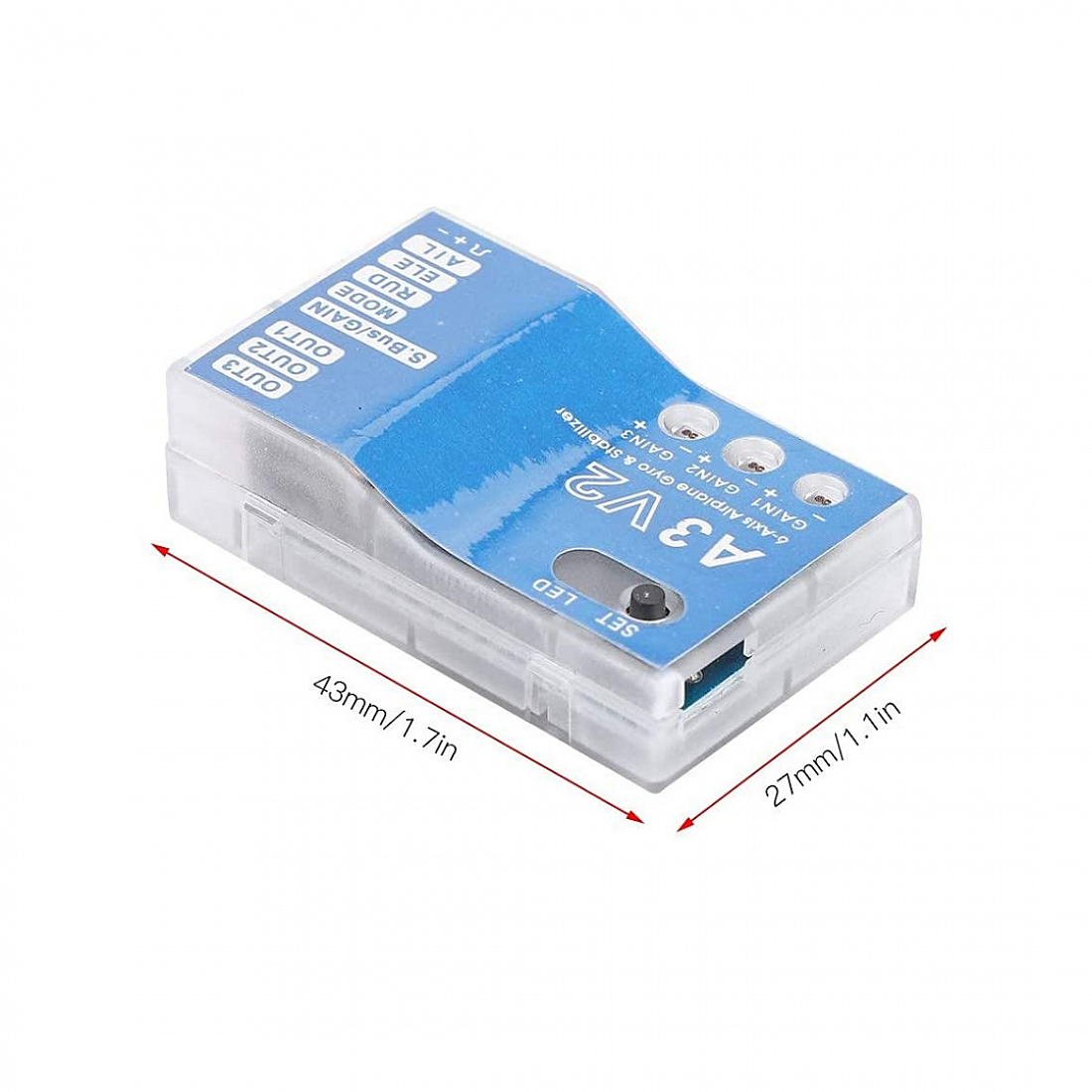 A3 V2 Flight Controller 6-Axis Gyro Stabilizer for RC Airplane
