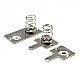 AA Battery Positive and Negative Contact Spring Plate Set