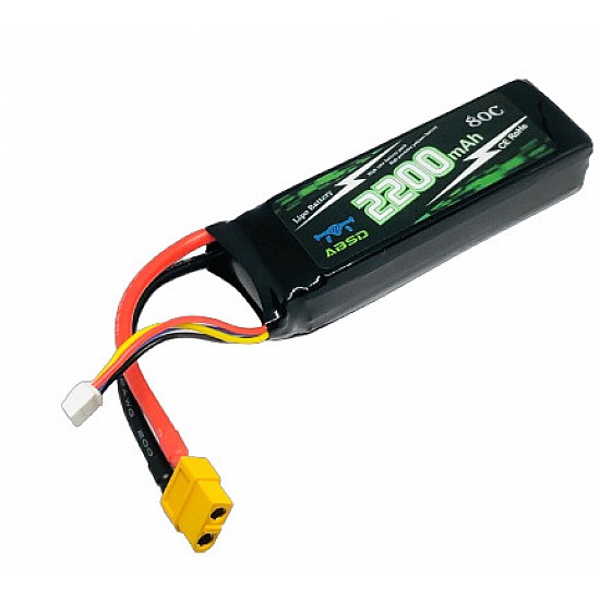ABSD LiPo Battery 11.1V 2200MAH 3S 25C Zop Power LiPo Battery 11.1V 2200MAH 3S 30C