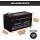 Amptek 12v 1.3Ah SMF/VRLA Battery Amptek 12v 1.3Ah SMF/VRLA Battery