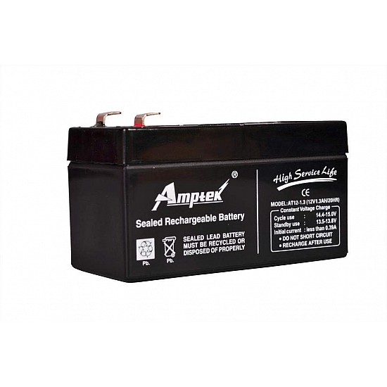 Amptek 12v 1.3Ah SMF/VRLA Battery Amptek 12v 1.3Ah SMF/VRLA Battery