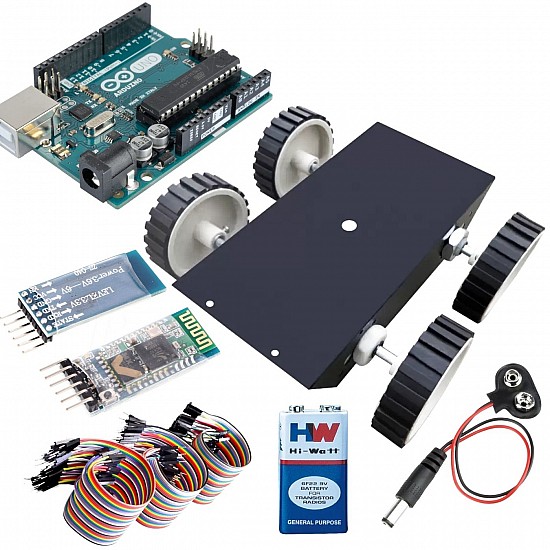 Bluetooth and mobile control car beginner kit