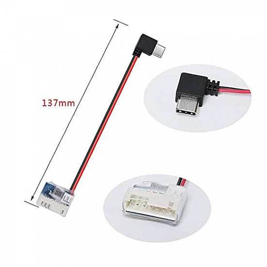 Balance Head Charging Cable Of Type C For GoPro Camera