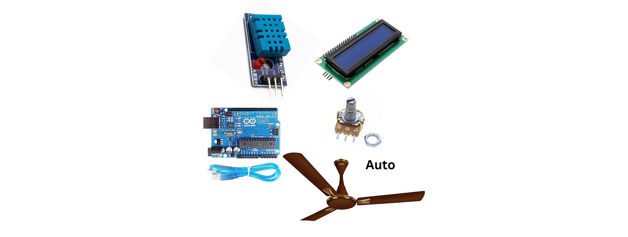 Controlled Fan System with Arduino Circuit Diagram