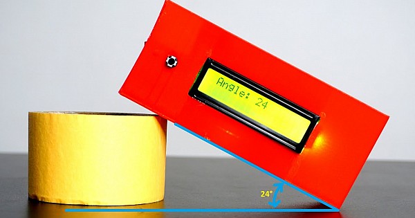 Angle measurement device using Arduino and MPU6050