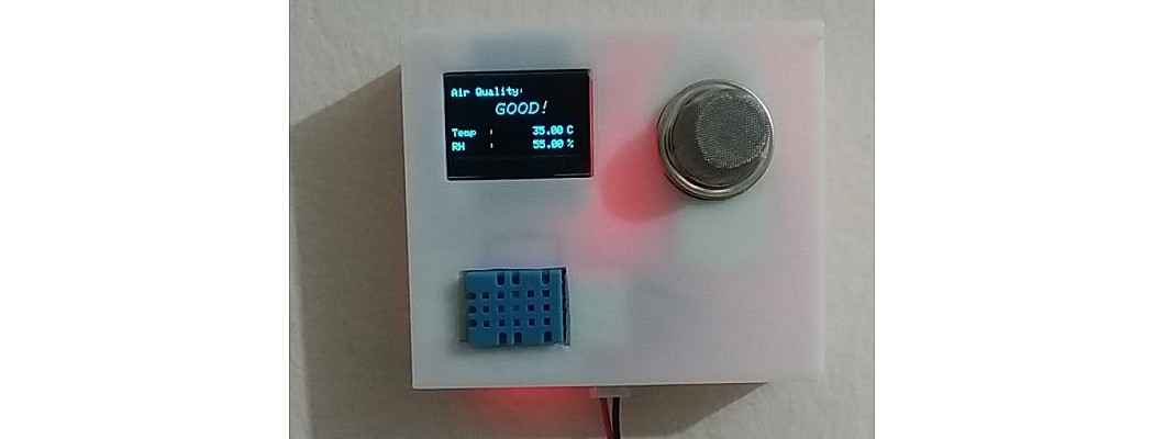 Air quality monitor using Arduino