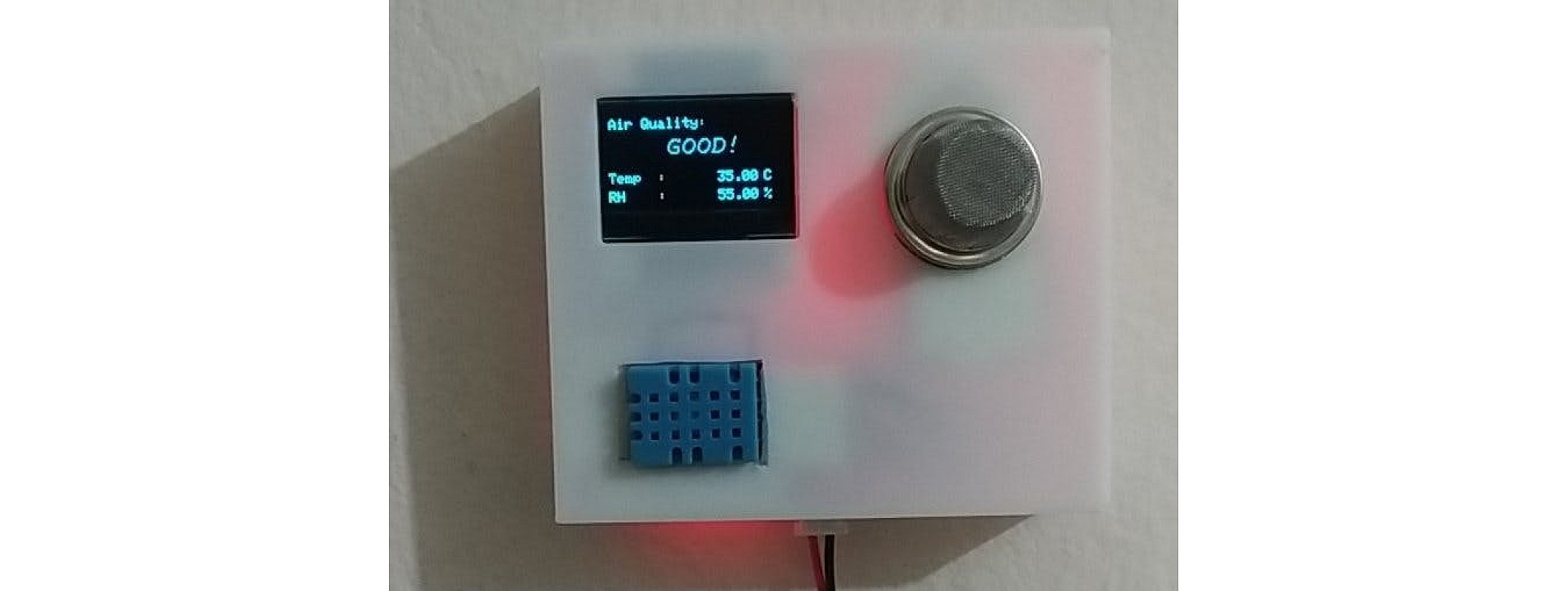 Air quality monitor using arduino