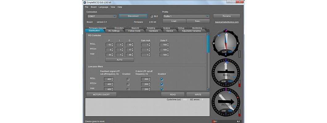 BCG Base cam Gimble connect error Fix - Auto Shuitdown after connect.