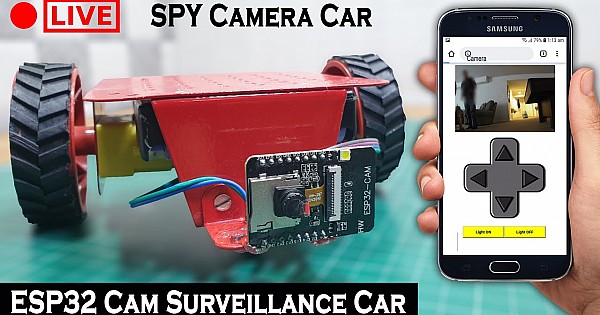 Smart car with camera video car robot wireless chassis car with ESP32-CAM  Board