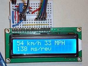Speed measurement using HC-SR04