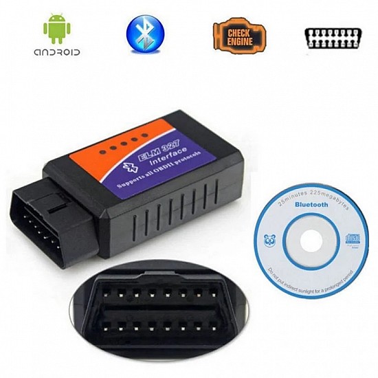 Bluetooth Interface ELM-327 OBD-II V2.1 Auto Car Diagnostic Scanner