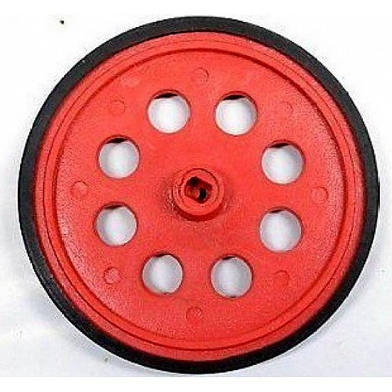 BO Gear Motor Wheel - Red - Robot Spare Parts -